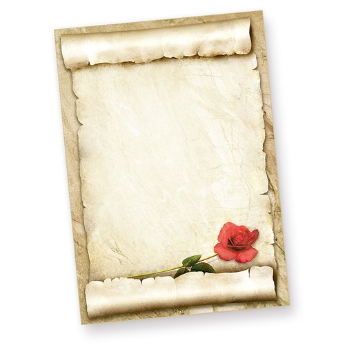 Briefpapier liebesbrief rote - briefpapier,