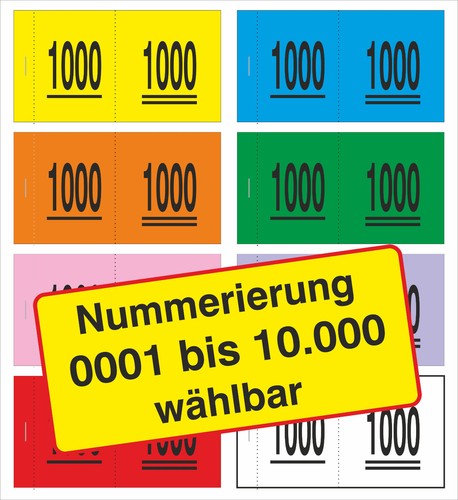 1000 doppelnummern lose - 1000,