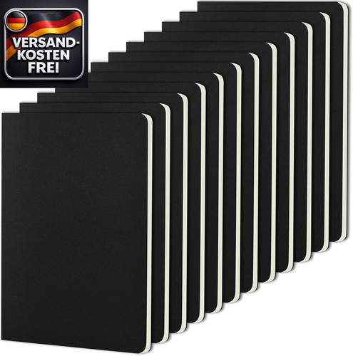 Notizbuch blanko set mit 12 - notizbuch,