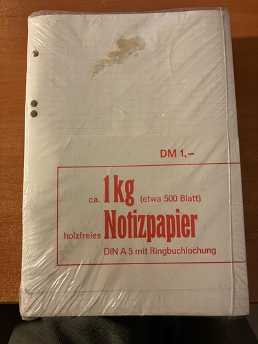 Notizpapier weiß kariert - weiß, a5