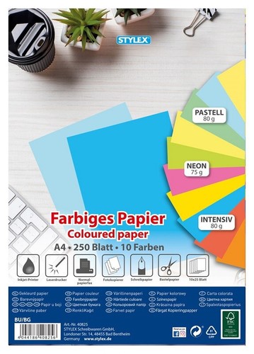 Farbiges papier din 250 - din,