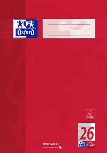 Oxford schulheft din - oxford, a4