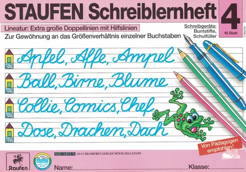 Staufen schreiblernheft din - schreiblernheft,